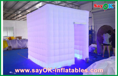 Inflatable Cube Tent 2.4 X 2.4 X 2.5M Inflatable Photobooth Kiosk For Events With 2 Velcro Doors