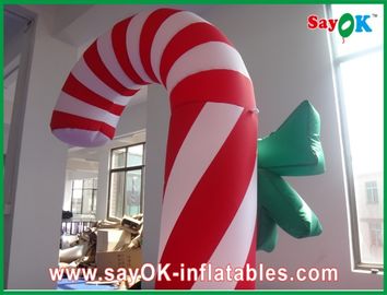 Custom Durable Advertising Inflatable Candy Cane For Christmas Holiday