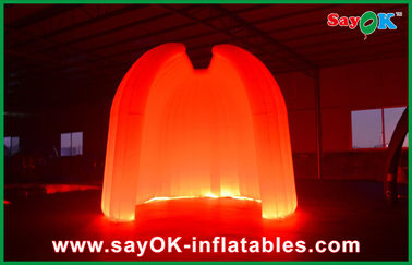 Go Outdoors Air Tent Wedding Party Round Inflatable Air Tent 210D Oxford Cloth With LED Lighting