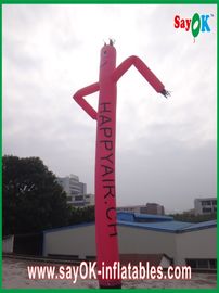 Custom Logo Durable Inflatable Air Dancer Pink Waving Man For Event Opening
