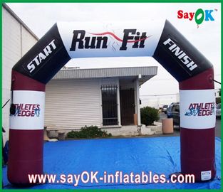 Colourful Double Gate Inflatable Entrance Arch Waterproof Air Arch For Promotion
