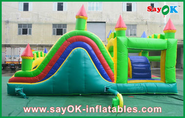 Kid Inflatable Bouncers PVC Tarpaulin Outdoor Commercial Bounce House Festivals Use CE
