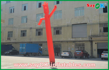 Inflatable Waving Man Orange 5m Inflatable Dancing Man / Dancing Balloon Man Customized