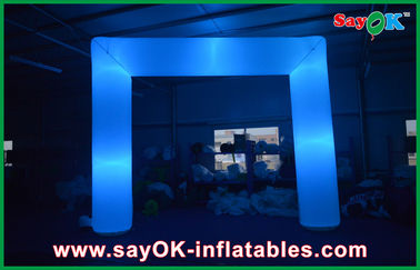 Custom Inflatable Arch Led Advertisement Decoration Inflatable Entrance Arch Cube Shape