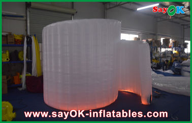 Photo Booth Decorations 3*2.7*1.5m Spiral Inflatable Photo Booth With Led Light For Event