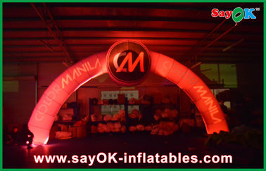 Oxford Cloth Lighted Inflatable Entrance Arch 7*4m Terminal Point For Sport