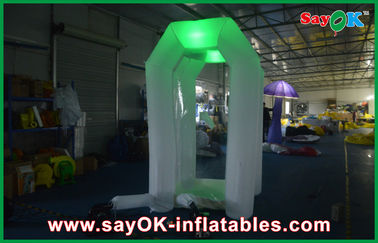 Clear Inflatable Tent Commerical Inflatable Money Booth Safe Oxford Cloth With Led Light