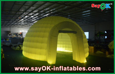 Dome Inflatable Tent Outdoor Wedding Inflatable Air Tent , Moblie Led Semicircle Inflatable Camping Tent