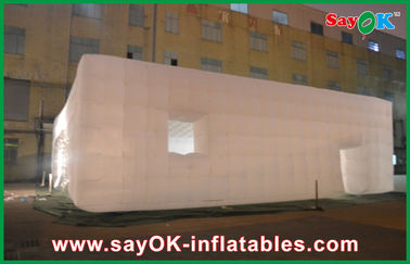 Inflatable Nightclub OEM Led Cube Giant Inflatable Air Tent For Fairs , 14 X 14m