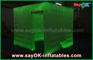 Inflatable Photo Booth Enclosure Rgb Led Lighting Inflatable Kiosk / Enclose Photobooth Frame