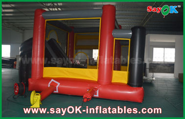 Commercial Inflatable Slide 4 X 6m Or Customized Size Inflatable Bouncy Jumping Toy Castle  Water Slide For Kids