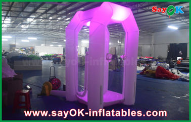 Inflatable Play Ground 16 Different Led Lights Customized Inflatable Cash Cube Money Booth Game