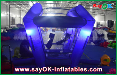 Customized Inflatables Lighting Protable Inflatable Cash Cube Money Booth Game For Promotional