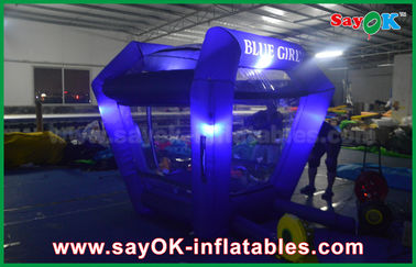 Customized Inflatables Lighting Protable Inflatable Cash Cube Money Booth Game For Promotional