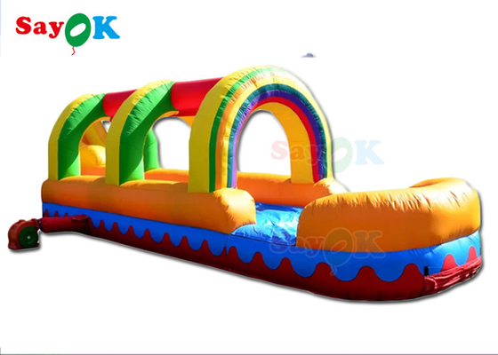 Commercial Inflatable Slide Bouncy Castle Rainbow Inflatable Water Slide PVC Water Slide For Sale