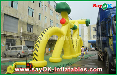 Outdoor Promotional Inflatable Model Bicycle for Advertising with Print