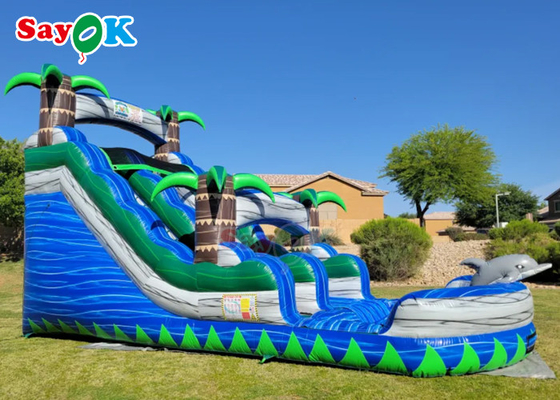 Large Inflatable Slide Commercial Copper Brown PVC Water Slide Bounce House Summer Outdoor