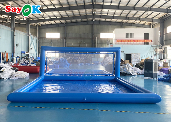 Inflatable Water Sports Giant Beach Pool Inflatable Volleyball Field Inflatable Water Volleyball Court 10x5x2.1mH