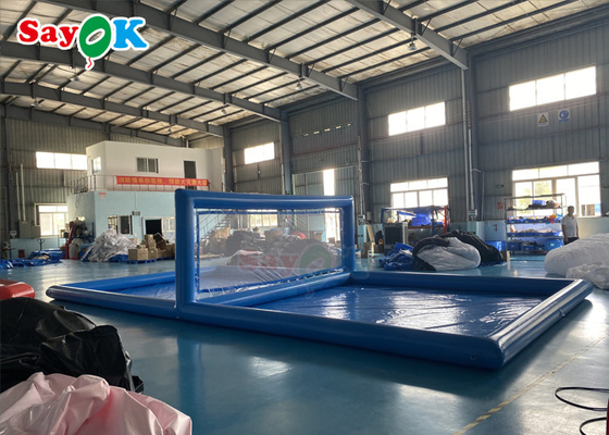 Inflatable Water Sports Giant Beach Pool Inflatable Volleyball Field Inflatable Water Volleyball Court 10x5x2.1mH