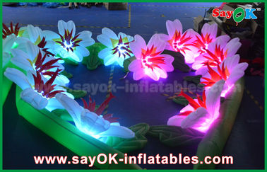 Customized Nylon Cloth Inflatable Lighting Decoration Wedding Flower Chain