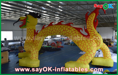 Halloween Inflatable Arch Logo Printing Dragon Shaped Inflatable Arch Archway 7 * 4m Custom Inflatable Arch