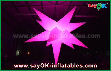 Portable Colorful Decoration Giant Inflatable Star With 16 Different Color