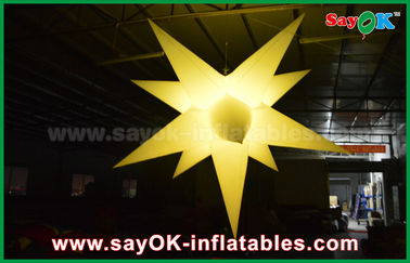 Portable Colorful Decoration Giant Inflatable Star With 16 Different Color