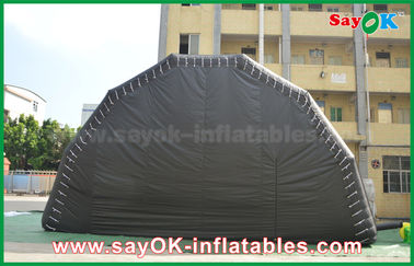 Inflatable Work Tent Black Customized Inflatable Air Tent Stage Show Large Event Tent With Led Light