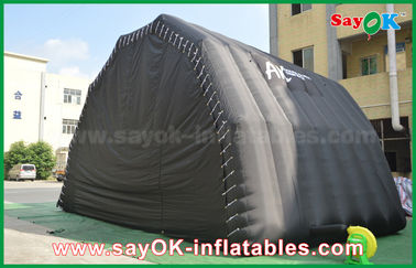 Inflatable Work Tent Black Customized Inflatable Air Tent Stage Show Large Event Tent With Led Light