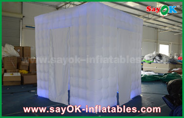Inflatable Photo Studio Lighting Inflatable Photo Booth With Two Doors White Wedding Photobooth