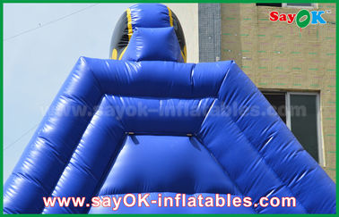 Blow Up Slip N Slide / Adults Games Jumbo Inflatable Bouncer Dry Slide With Digital Printing
