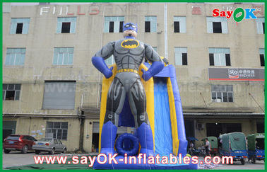 Inflatable Slippery Slide Kids / Adults Games Jumbo Inflatable Bouncer Dry Slide With Digital Printing