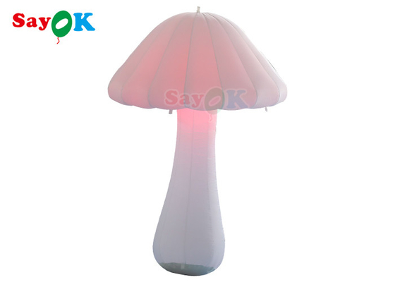Oxford Cloth 2m LED Inflatable Lighting Decoration White Mushroom