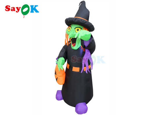 PVC Halloween Garden Decoration Inflatable Props Horror Witch Silk Printing