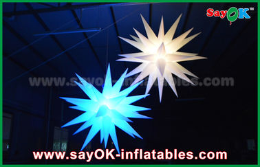 Giant 1.5m LED Star Balloon Inflatable Lighting Decorations For Pub / Bar
