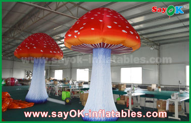 Oxford Cloth Giant Inflatable Mushroom Advertising Inflatables With Built - In Blower