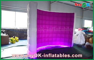 Inflatable Photo Booth Hire Kiosk LED Wall Inflatable Photo Booth , Party Led Photobooth Oxford Cloth Material