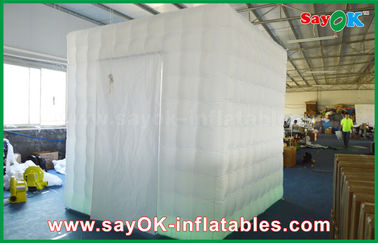 Inflatable Photo Booth Enclosure 1 Middle Door Inflatable Cube Photo Booth Tent With CE/UL Blower , Oxford Material
