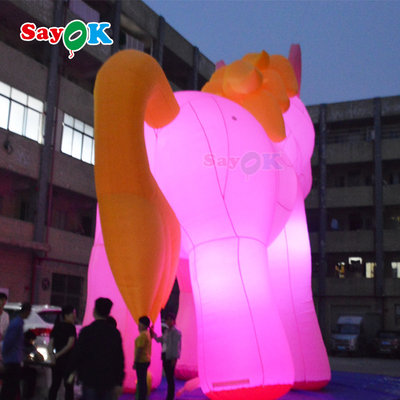 Customized 10m Inflatable Unicorn Balloon Advertising Model Cartoon Type Inflated Cartoon Characters