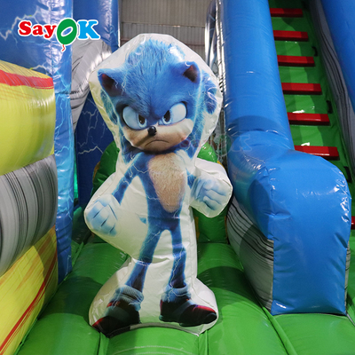Childrens Inflatable Slide Commercial Water Inflatable Bouncer Slide With Pool Cartoon Characters For Teenagers