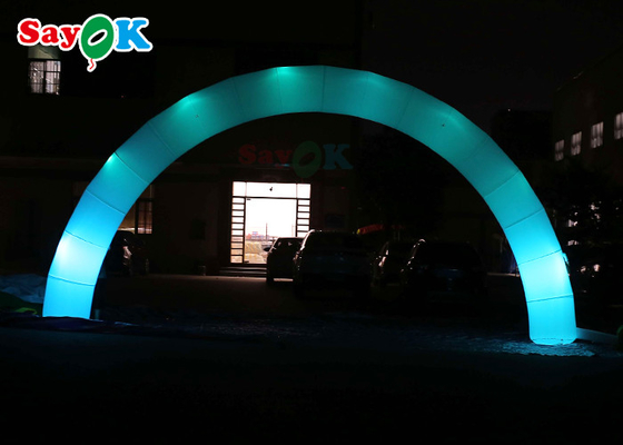 PVC Inflatable Archway Door Decors Santa Built In LED Lights Tethers Stakes Yard Lawn Patio Indoor