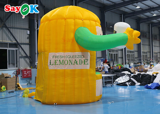 Stand Outdoor Tent Inflatable Lemonade Booth With Air Blower For Promotion