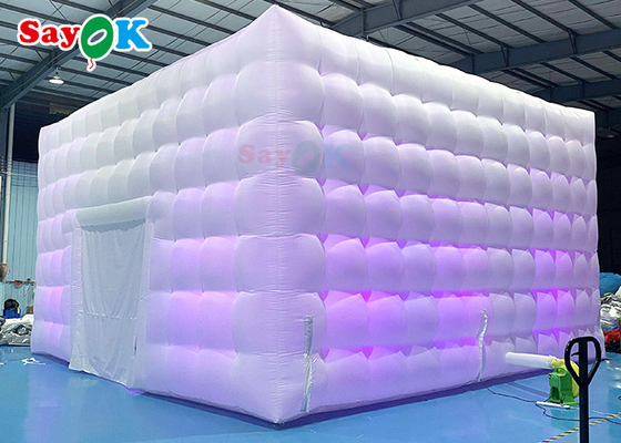 Mobile 8x8x4m Outdoor White Inflatable Air Tent For Happy Parties