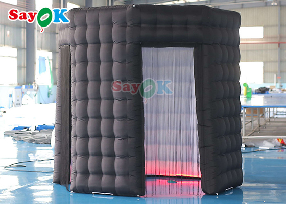 Customized Inflatable Photo Booth Round Roofless Led Blow Up 360 Photo Booth