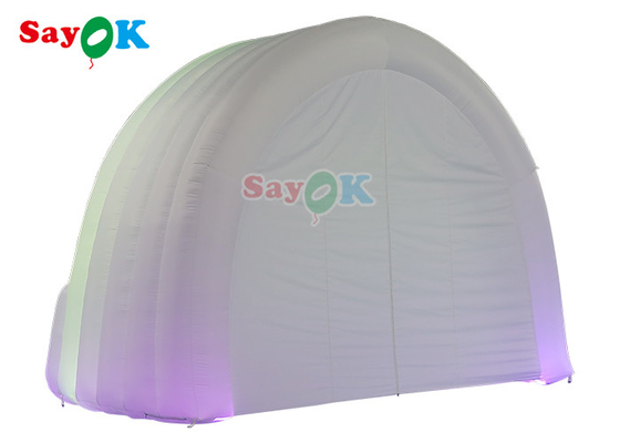 LED Lighting Inflatable Cube Tent With Blower For Beer Drink Shop Party
