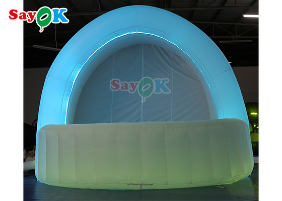 LED Lighting Inflatable Cube Tent With Blower For Beer Drink Shop Party