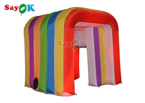 Inflatable Led Light 360 Photo Booth Enclosure Backdrop For Advertising