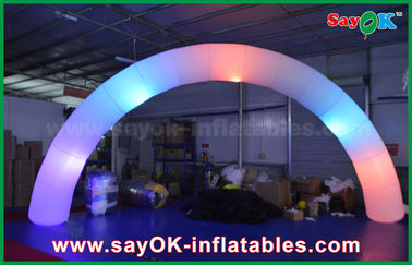 Inflatable Rainbow Arch 63cm DIA Nylon Cloth Inflatble Lighting Arch Way Gate For Decoration