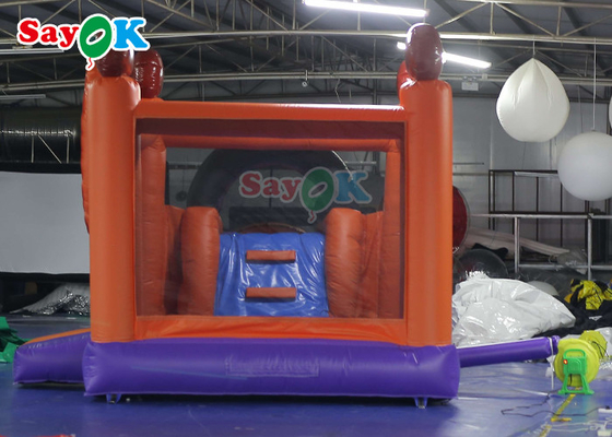 Halloween Pumpkin Inflatable Jumping Castle With Slide Combo