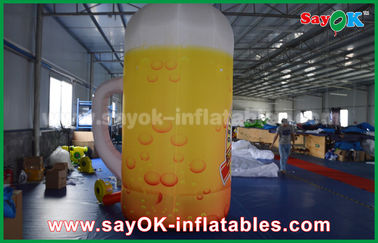 210D Oxford Cloth Custom Inflatable Products Inflatable Beer Bottle With Logo Print